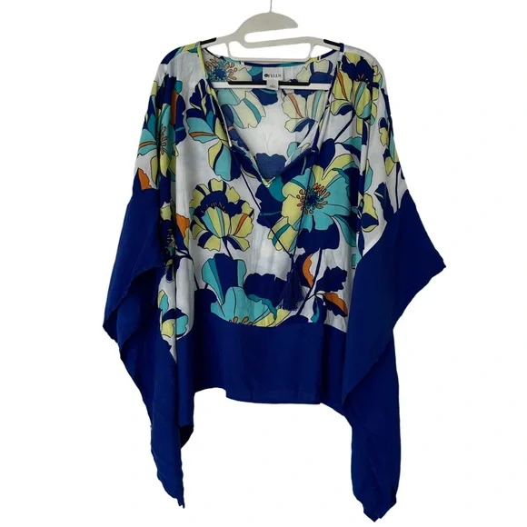 Stylus Flowy Tropical Vacation Print Tunic Size L - Picture 1 of 4